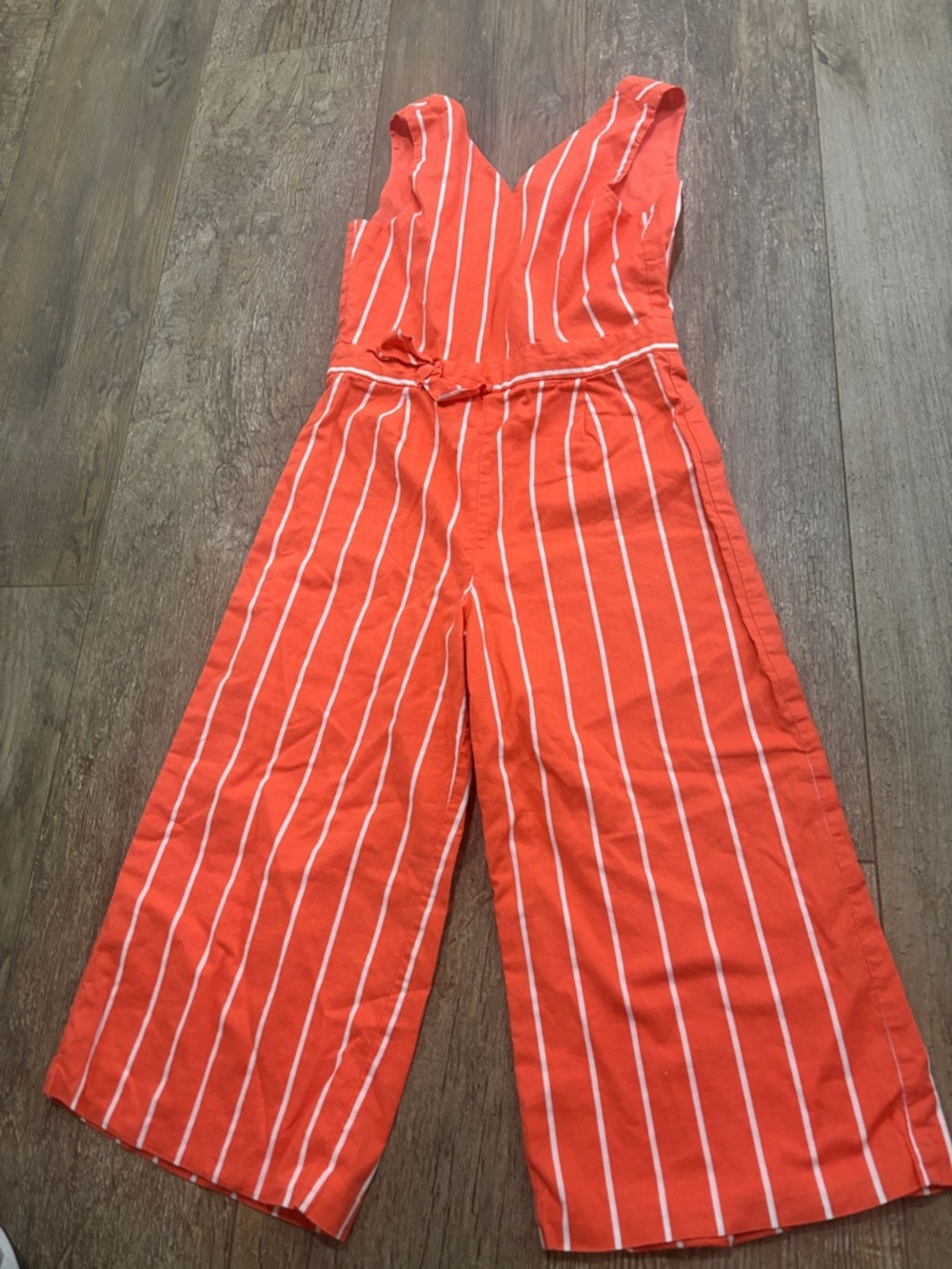 Janie and Jack Coral and White Striped Dress